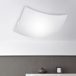 Plafon Nomad Cuadrado Blanco 2 X 60W E-27 - 30Cm