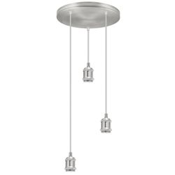 Redondo 3L Elkan Niquel Sat. 3 X 60W E-27