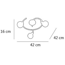Redondo 3L Rolo Cuero 3 X 40W G-9