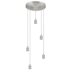 Redondo 5L Elkan Niquel Sat. 5 X 60W E-27