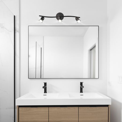 Regleta 3L Bala Negro Con Bomb 3 X 40W Gu-10