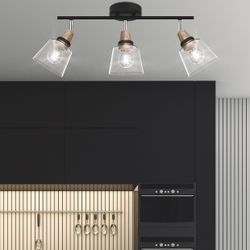 Regleta 3L Indigo Negro-Madera 3 X 40W E-14