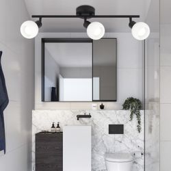 Regleta 3L Opal Negro Mate 3 X 40W E-14