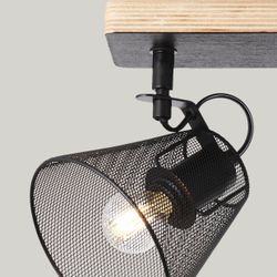 Regleta 3L Utrech Negro 3 X 40W E-14