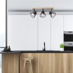 Regleta 3L Utrech Negro 3 X 40W E-14