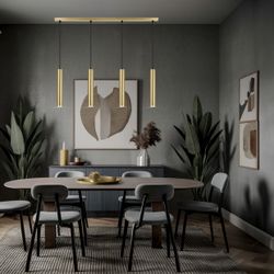 Regleta 4L. Antia Latón 4 X 40W Gu-10