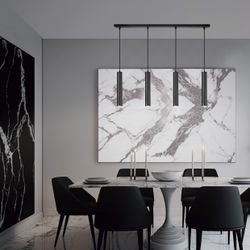 Regleta 4L. Antia Negro 4 X 40W Gu-10