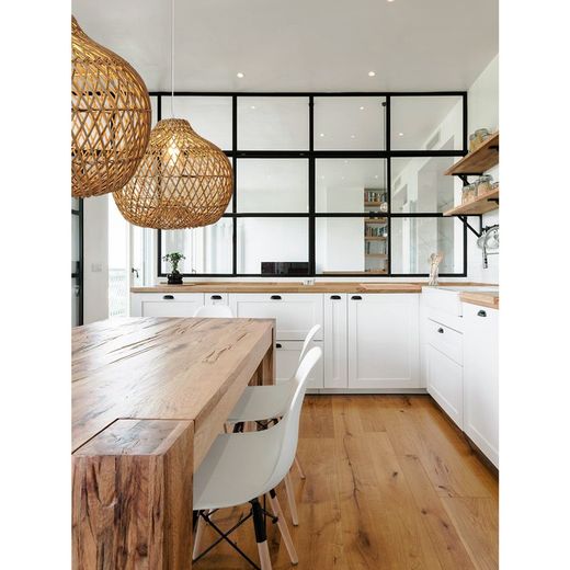 Lámpara colgante SAMUSU Lumiere Largo 40 Ancho 37 Alto 180