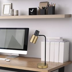 Sobremesa 1L Maena Negro-Laton 1 X 40W E-14