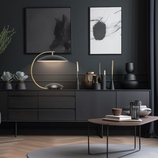 Sobremesa 1L Nanda Negro Mate Led 12W 1140Lm 3000K