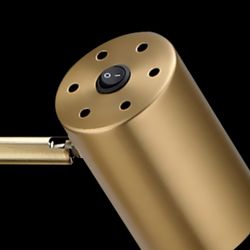 Sobremesa 1L Paros Negro-Cuero 1 X 10W Gu-10