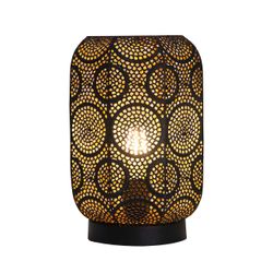 Sobremesa Bisbe Negro Oro 1 X 60W E-27