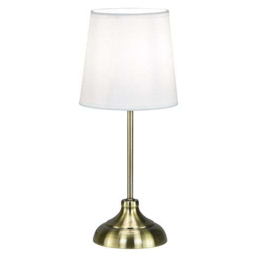 Sobremesa Bolton  Cuero/Blanco 1 X 40W E-14