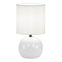 Sobremesa Ceramica Zión Blanco 1 X 40W E-14