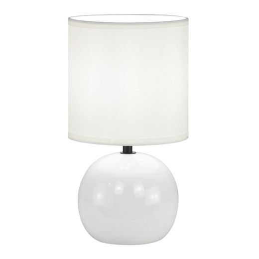 Sobremesa Ceramica Zión Blanco 1 X 40W E-14