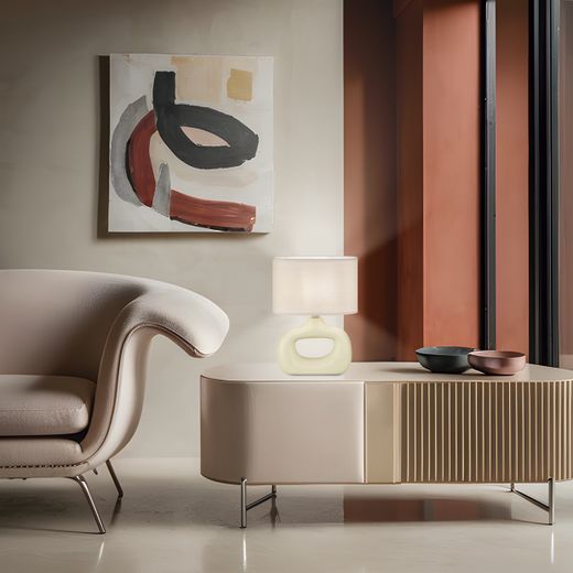 Sobremesa Dalton Vainilla 1 X 40W E-14