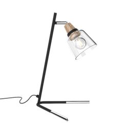 Sobremesa Indigo Negro-Madera 1 X 40W E-14