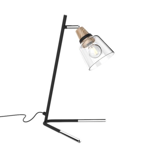 Sobremesa Indigo Negro-Madera 1 X 40W E-14