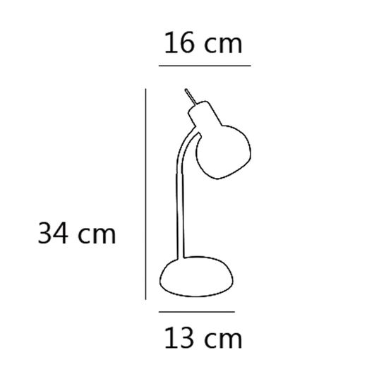 Sobremesa Opal Cuero 1 X 40W E-14