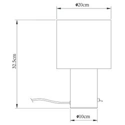 Sobremesa Oria Latón 1 X 60W E-27