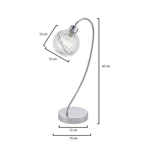 Sobremesa Rolo Cromo 1 X 40W G-9
