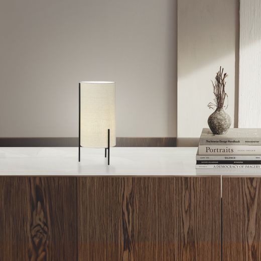 Sobremesa Virgil Tostado/Negro 1 X 40W E-14