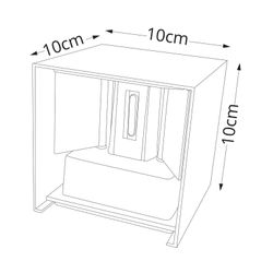 Iluminación exterior SOR Lumiere Largo  Ancho  Alto