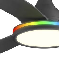 Ventilador Mahon Negro 107Cm 3 Palas