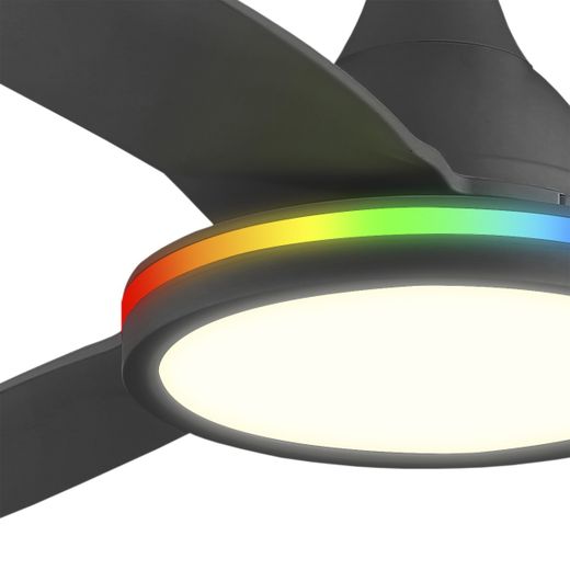Ventilador Mahon Negro 107Cm 3 Palas