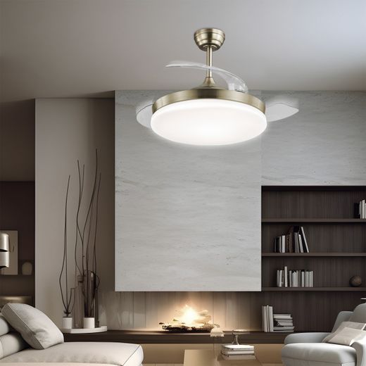 Ventilador Malta Cuero 50 Cm 3 Palas