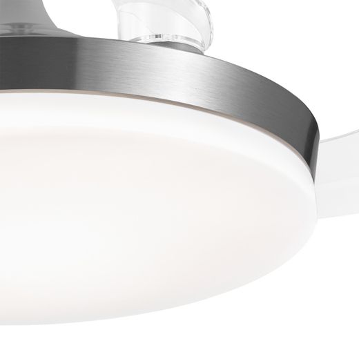 Ventilador Malta Niquel Satina 50 Cm 3 Palas