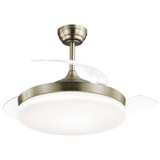 Ventilador Mini Malta Cuero 40 Cm 3 Palas