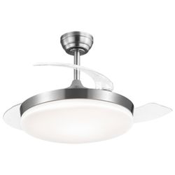 Ventilador Mini Malta Niquel 40 Cm 3 Palas