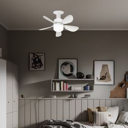 Ventilador Nano Blanco 40Cms 5 Palas - E-27