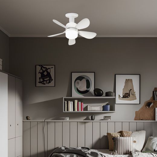 Ventilador Nano Blanco 40Cms 5 Palas - E-27