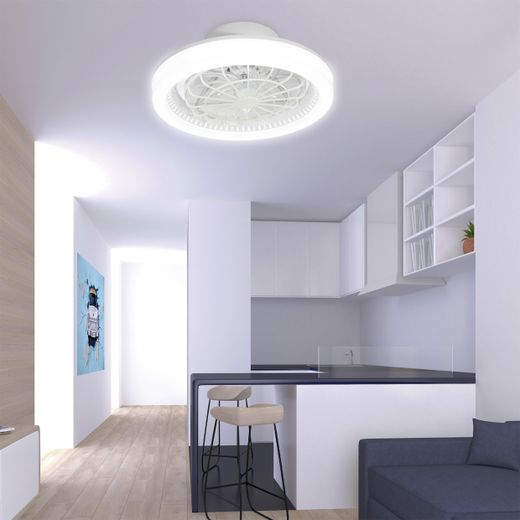 Ventilador Ramses Blanco 50X20Cms - 40W