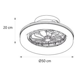 Ventilador Ramses Blanco 50X20Cms - 40W