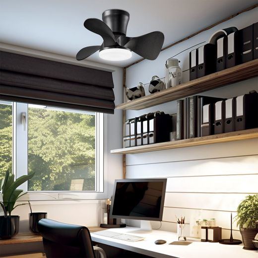 Ventilador Siux Negro 56 Cm 3 Palas