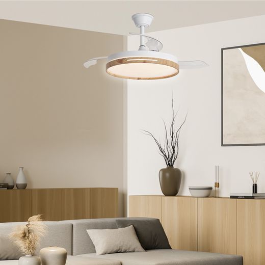 Ventilador Togo Madera 50Cms 3 Palas
