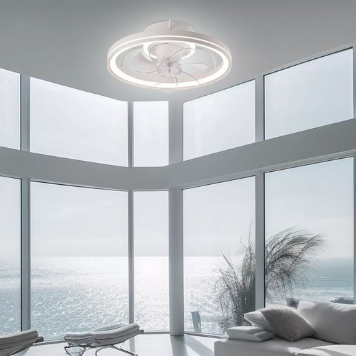 Ventilador Tom Blanco 50Cm - 7 Palas