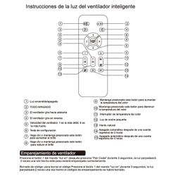 Ventilador Tombet Blanco 30Cms 3 Palas Led 48W