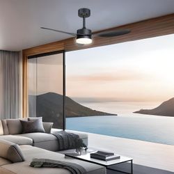 Ventilador Valcano Negro 107 Cm 3 Palas