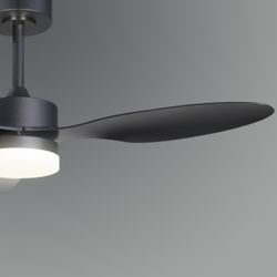 Ventilador Valcano Negro 107 Cm 3 Palas